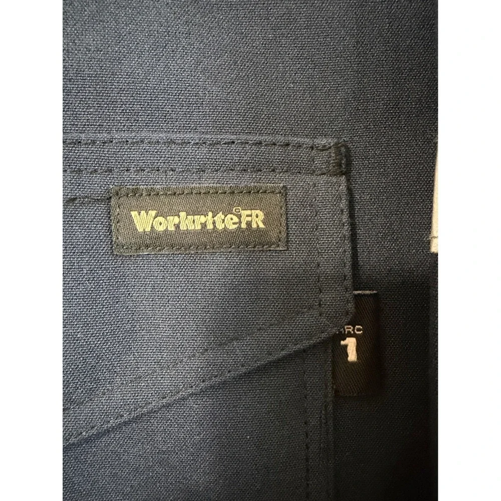 Workrite Uniform Flame Resistant Leadership Men's Size 52R Navy Blue‎ NEW